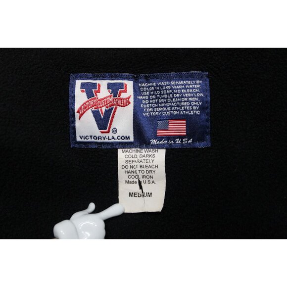 Victory Custom Athletic men's snap front fleece lined baseball varsity jacket M - Picture 7 of 14